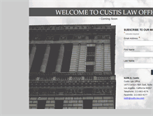 Tablet Screenshot of custis-law.com